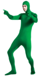 Chroma Key Green Body Suit