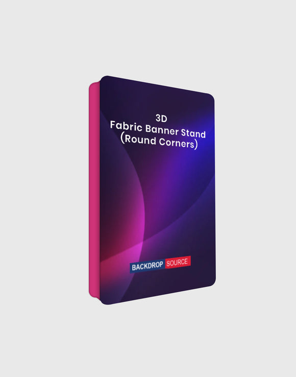 3D Rounded Corner Fabric Display