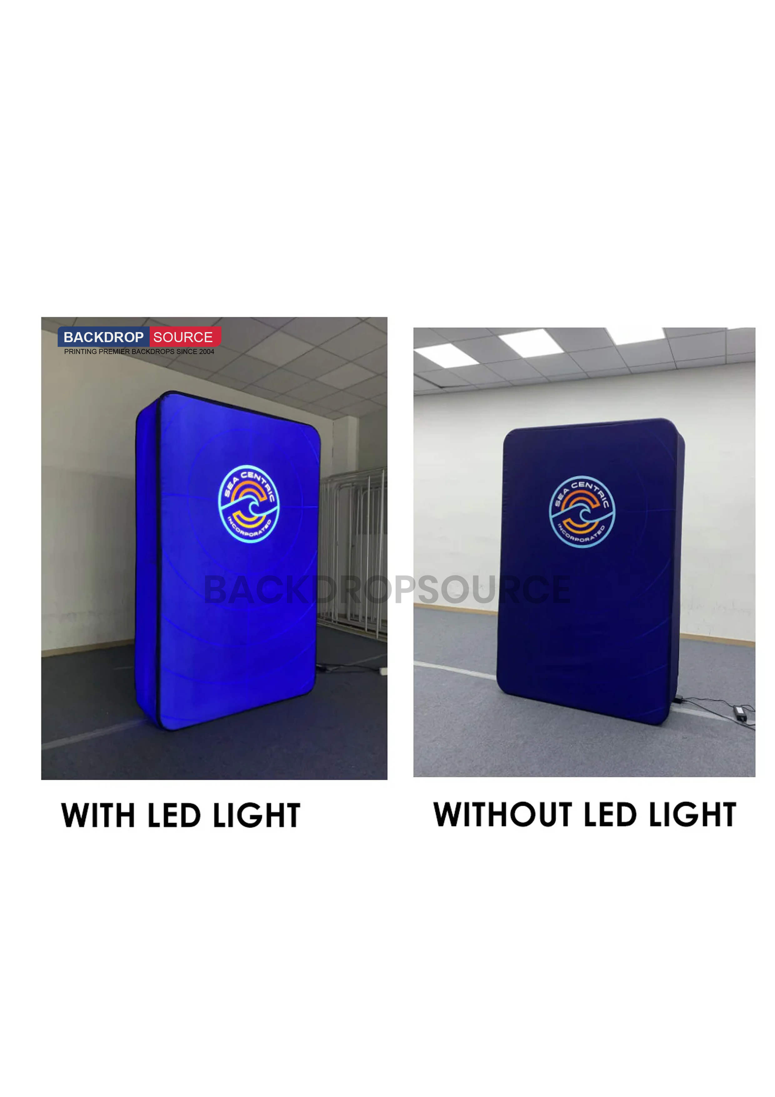 3D Fabric LED Backlit Wall