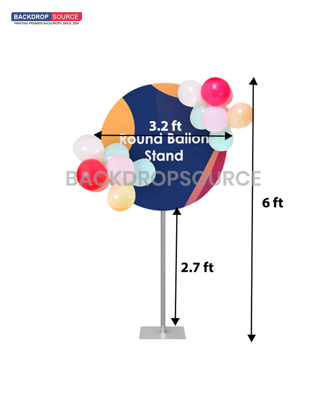 Aluminium Balloon Stand / Question Mark Balloon Stand