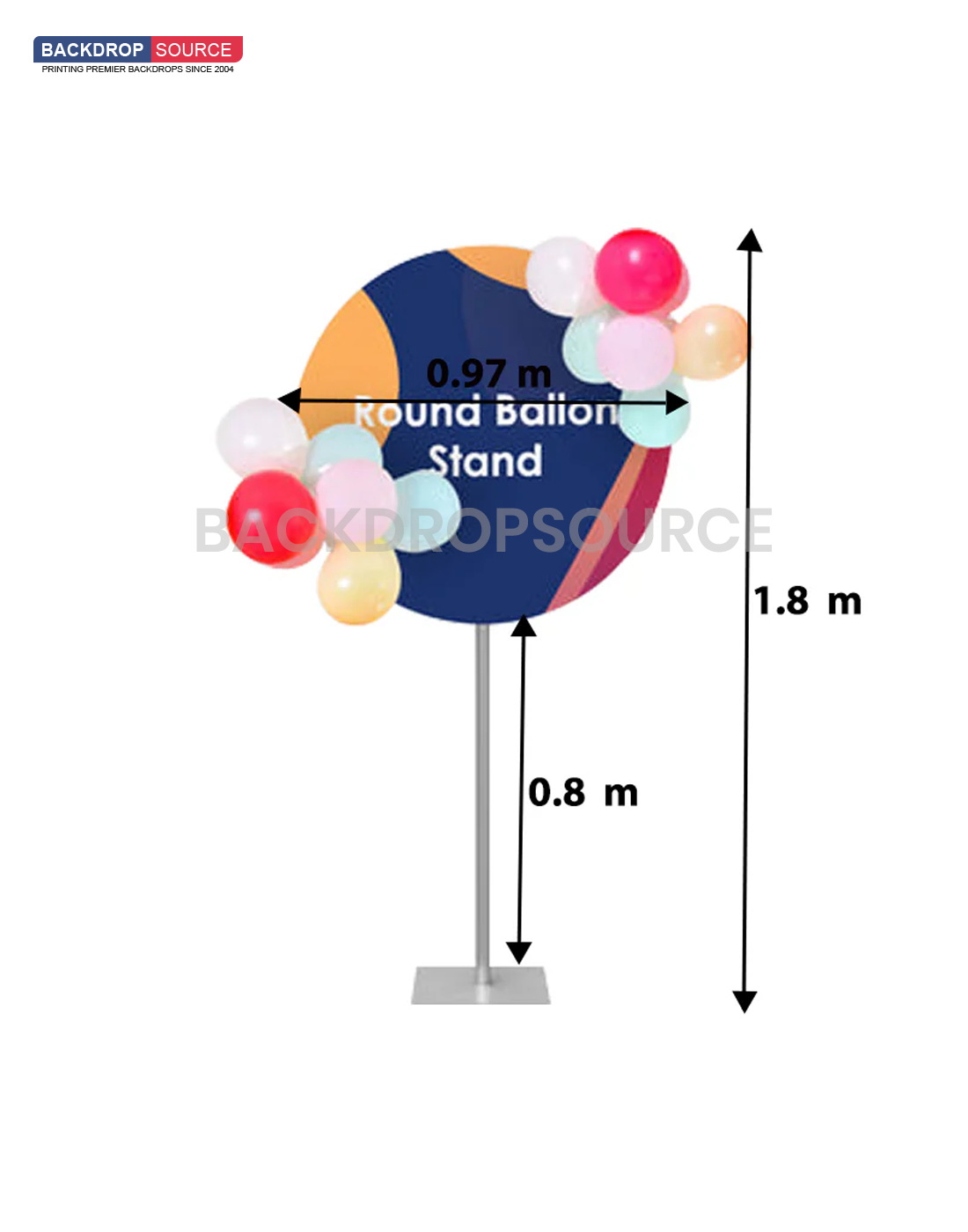 Aluminium Balloon Stand / Question Mark Balloon Stand