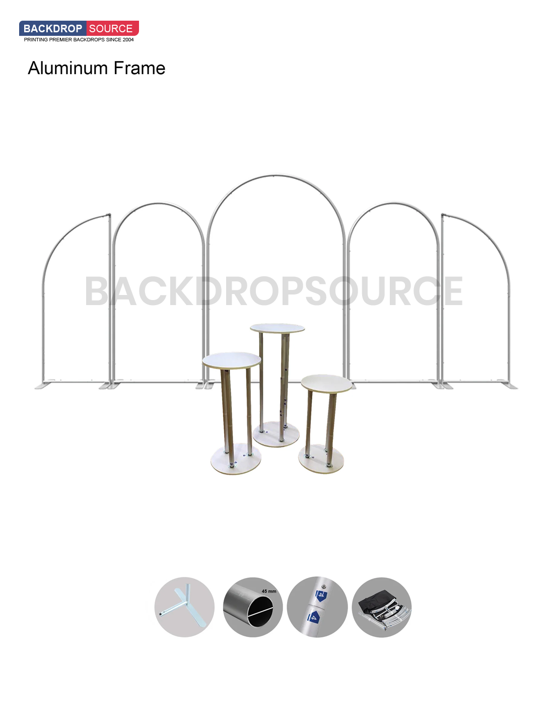 Arch Party Sets - 5 Walls with Plinth