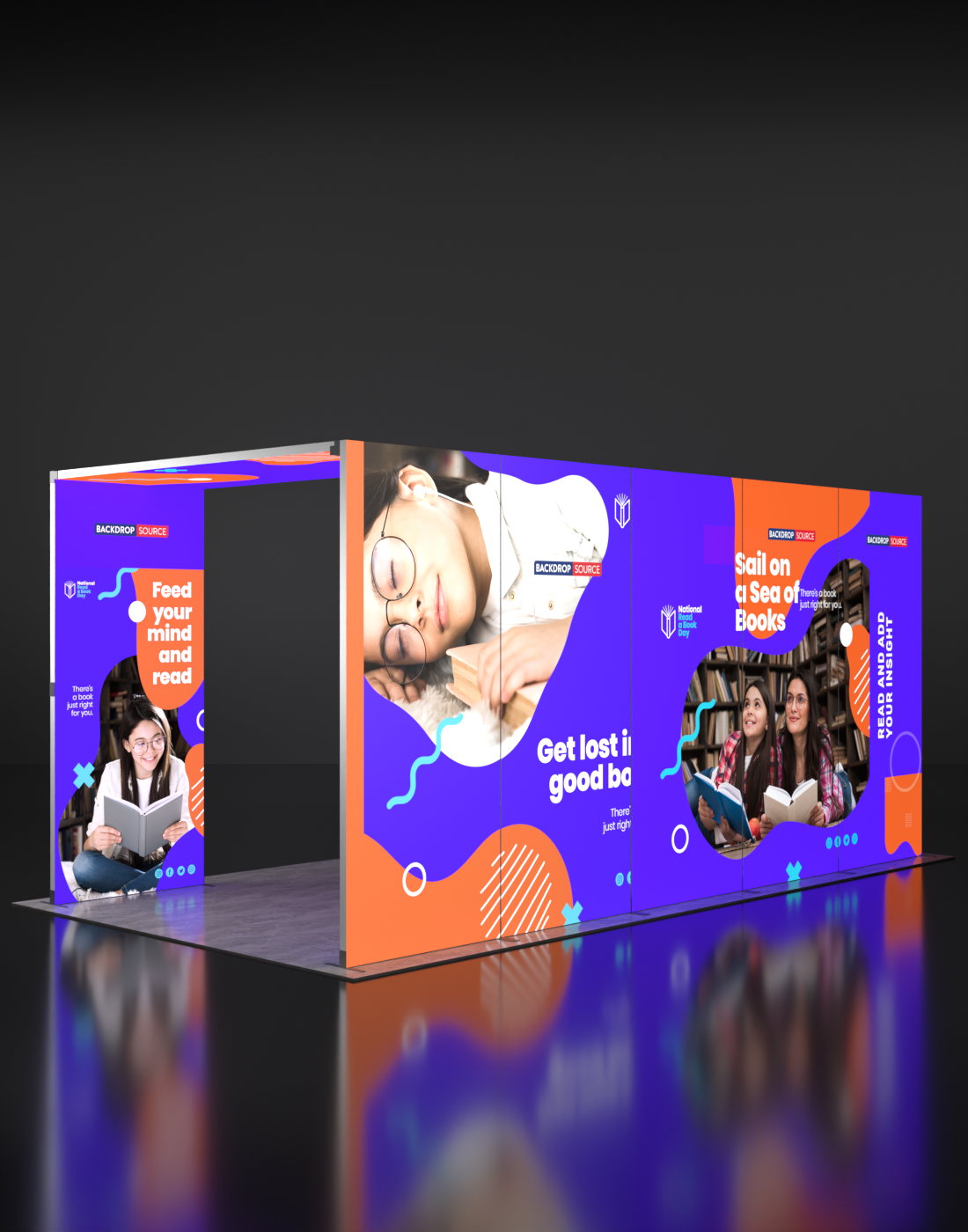 Foldable SEG Backlit Exhibition Display - Model 13