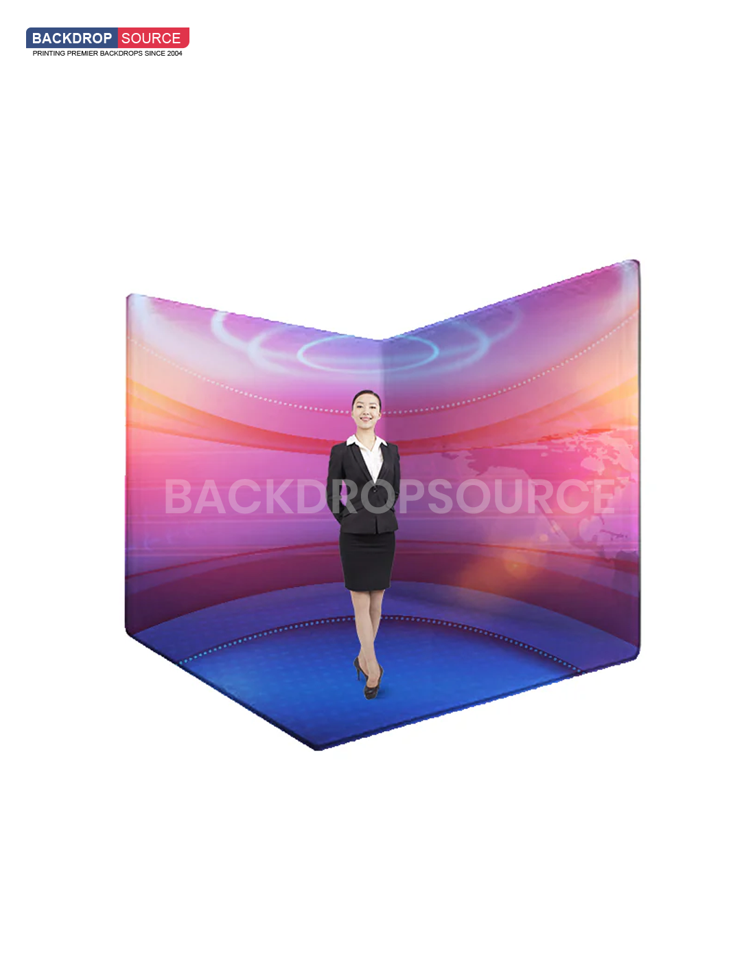 Custom Printed Exhibition Booth  ( Covers 2 Walls)