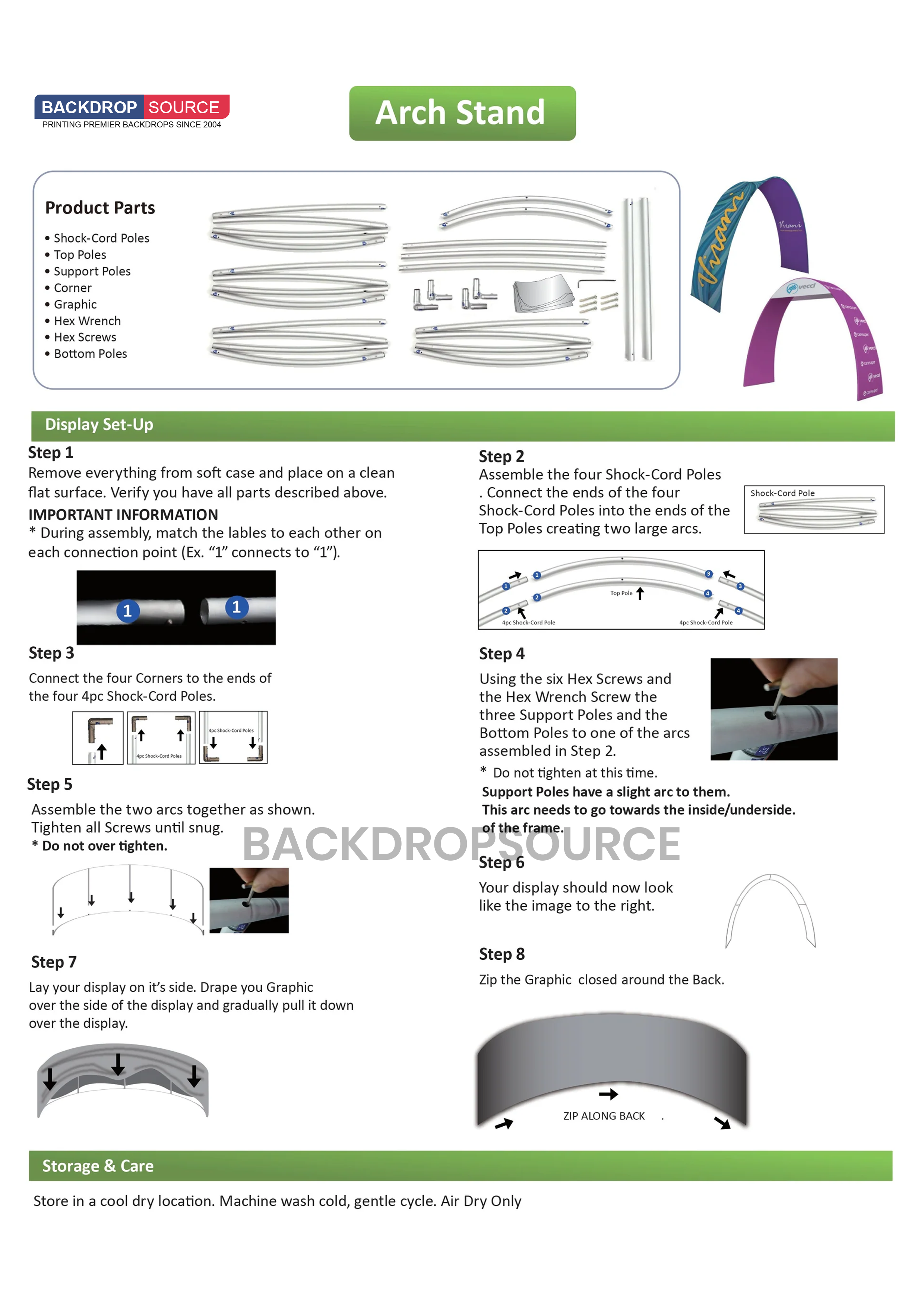 C Shape Arch with Shelves