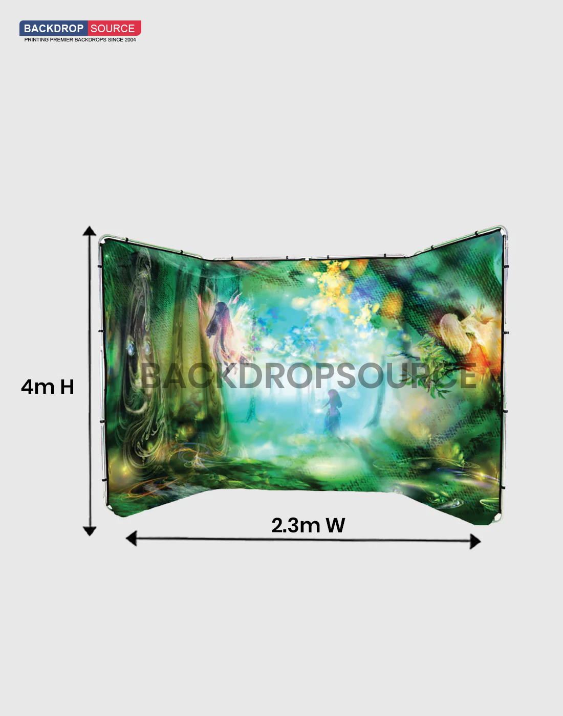 Customized Design Panoramic Background 4m wide