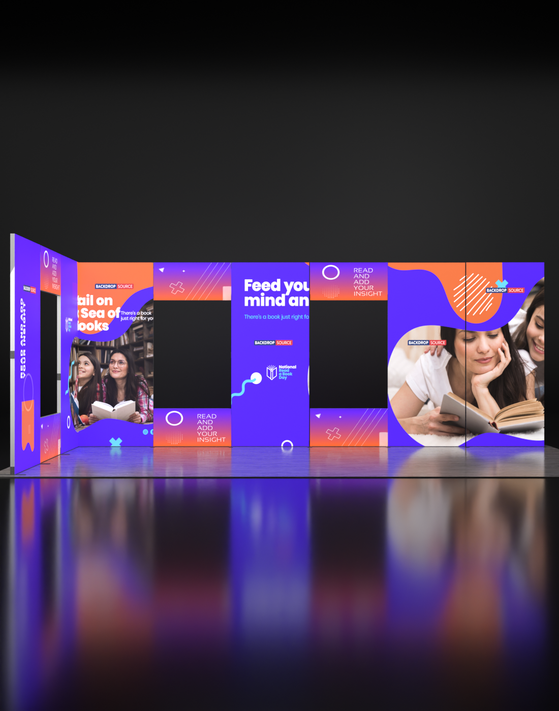 Foldable SEG Backlit Exhibition Display - Model 19