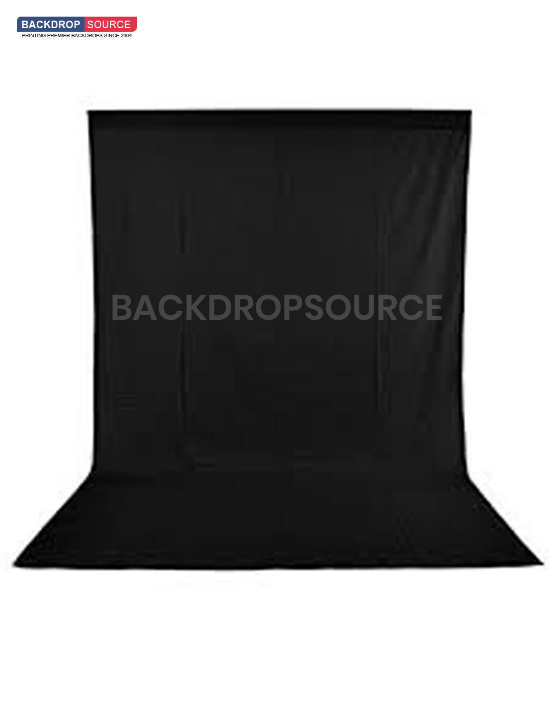 Heavy Duty Pure Muslin Photography Backdrop - Black