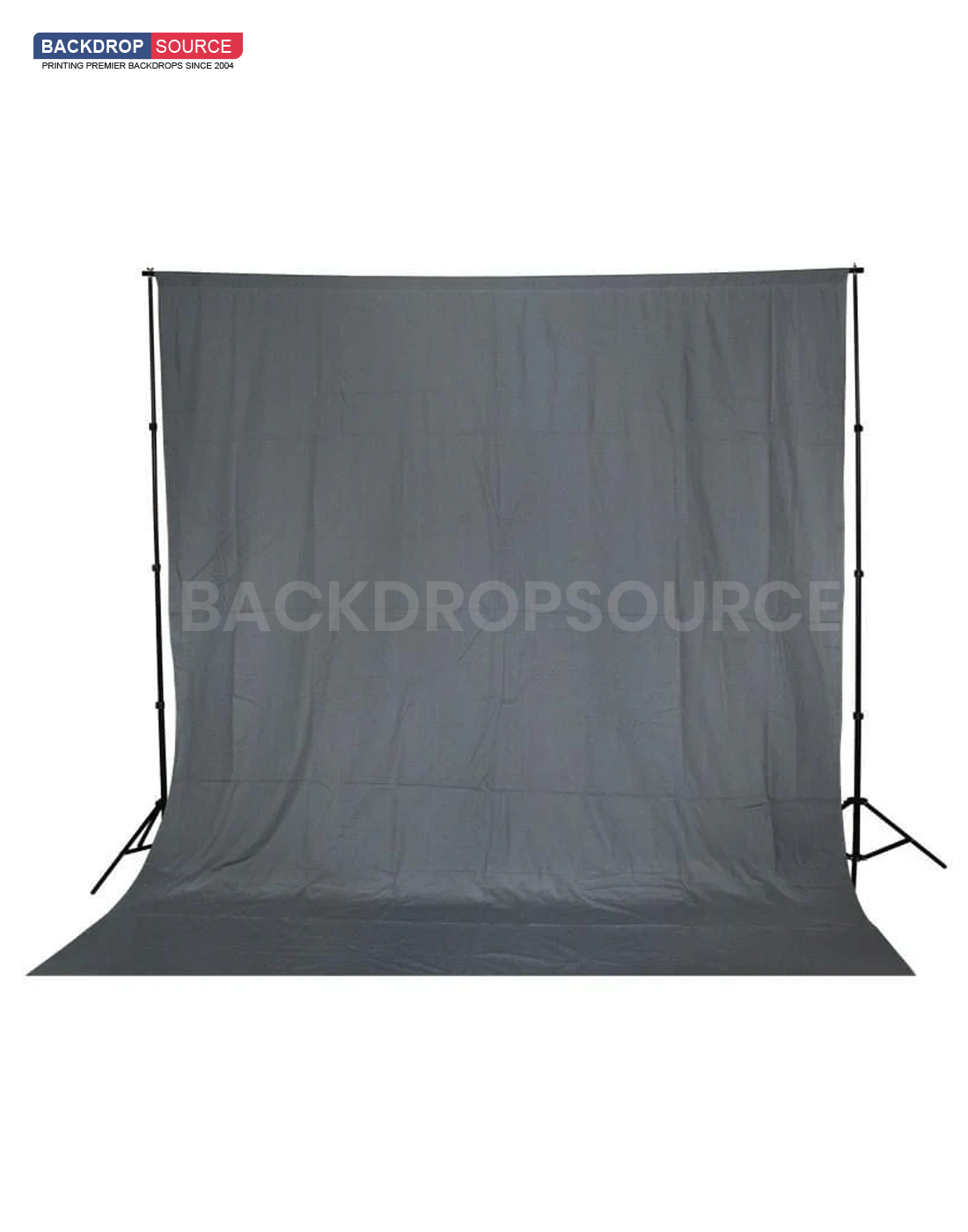 Heavy Duty Pure Muslin Photography Backdrop - Gray