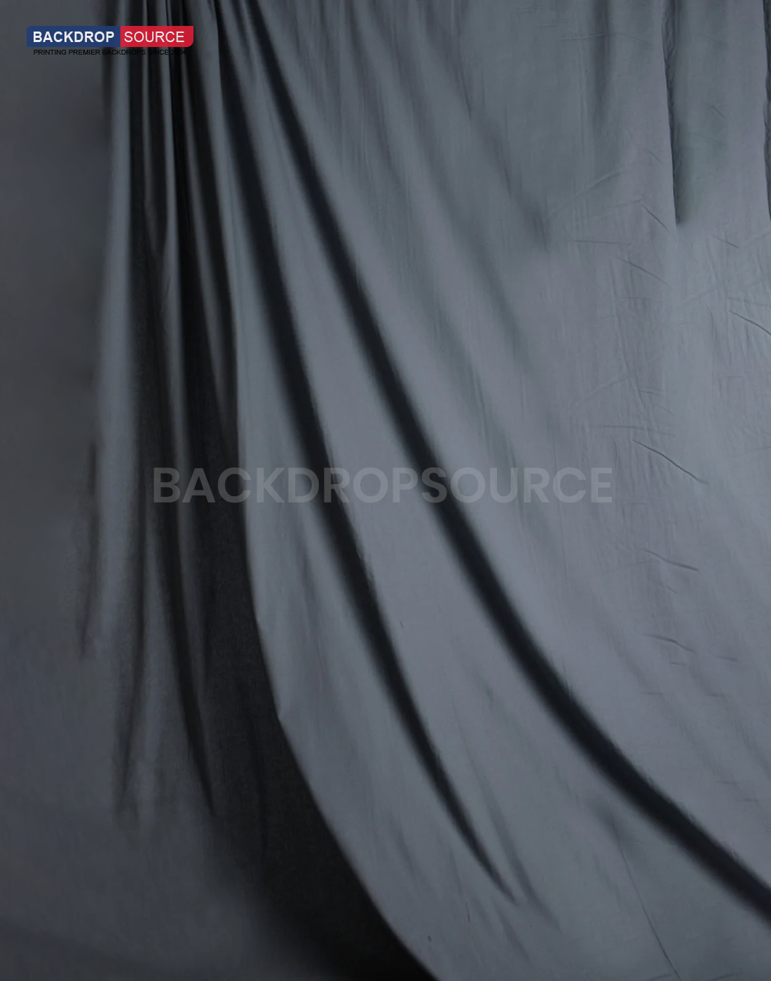 Heavy Duty Pure Muslin Photography Backdrop - Gray