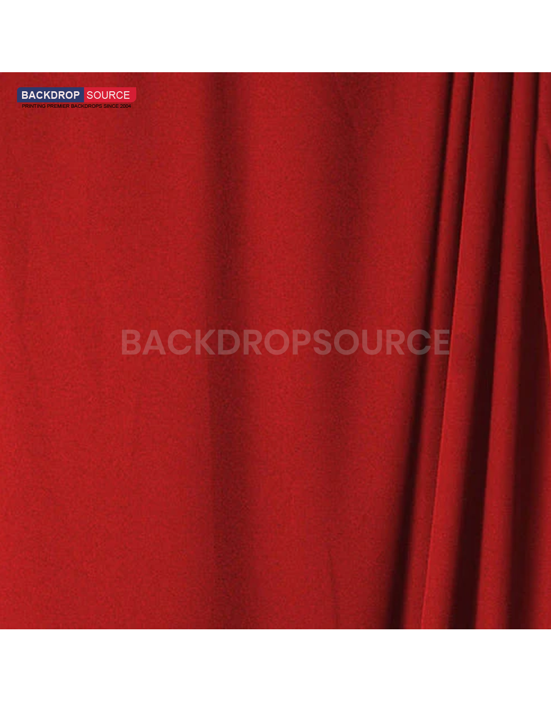 Heavy Duty Pure Muslin Photography Backdrop - Red