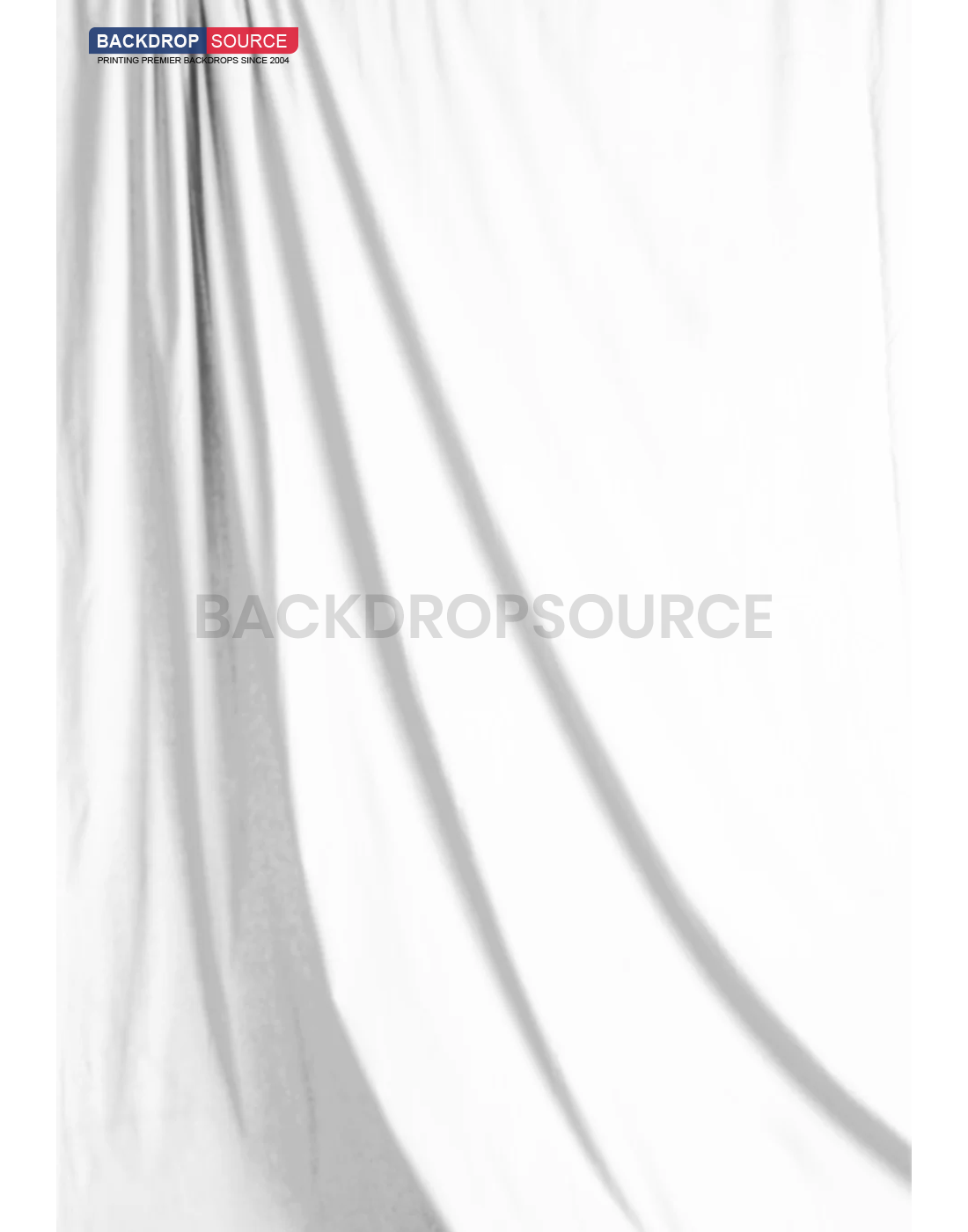 Heavy Duty Pure Muslin Photography Backdrop - Solid White