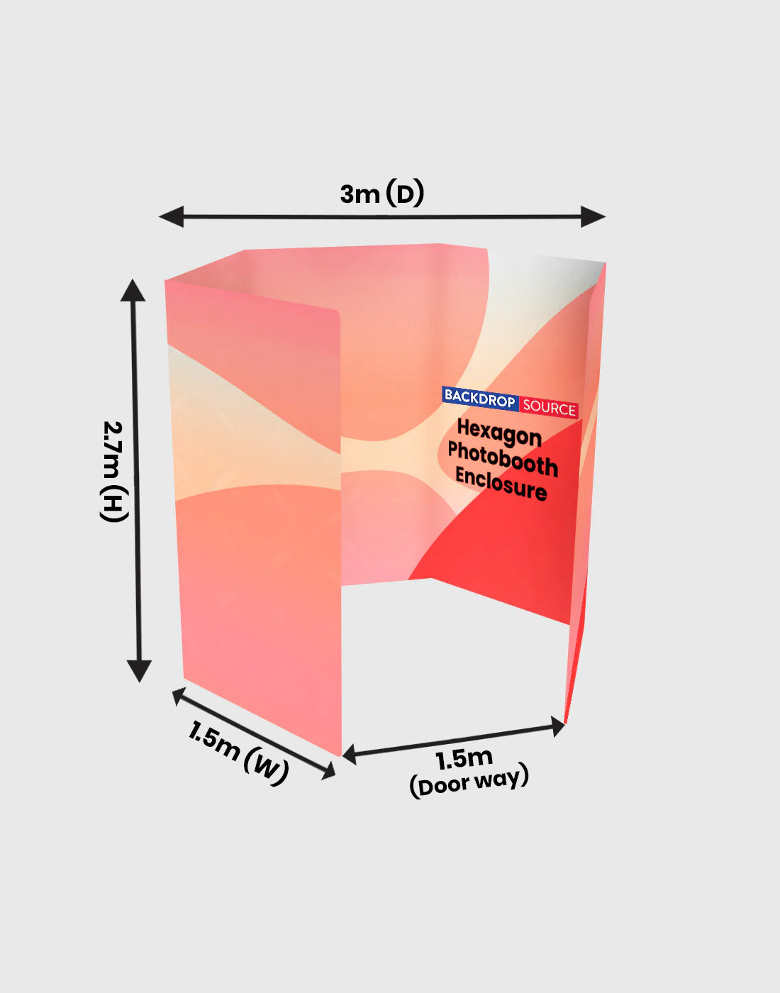 Hexagon Photobooth Enclosure