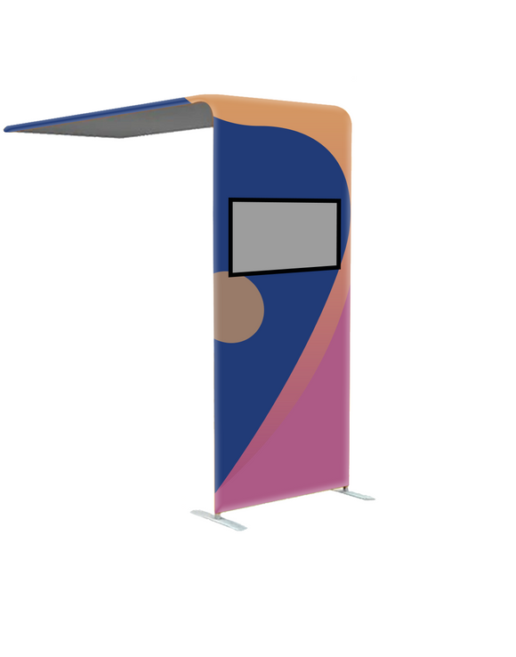 L-Shaped Arch Tube Fabric Display