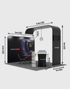 Modular L Arch TV Display Exhibition Kit for 3m Wide Booths