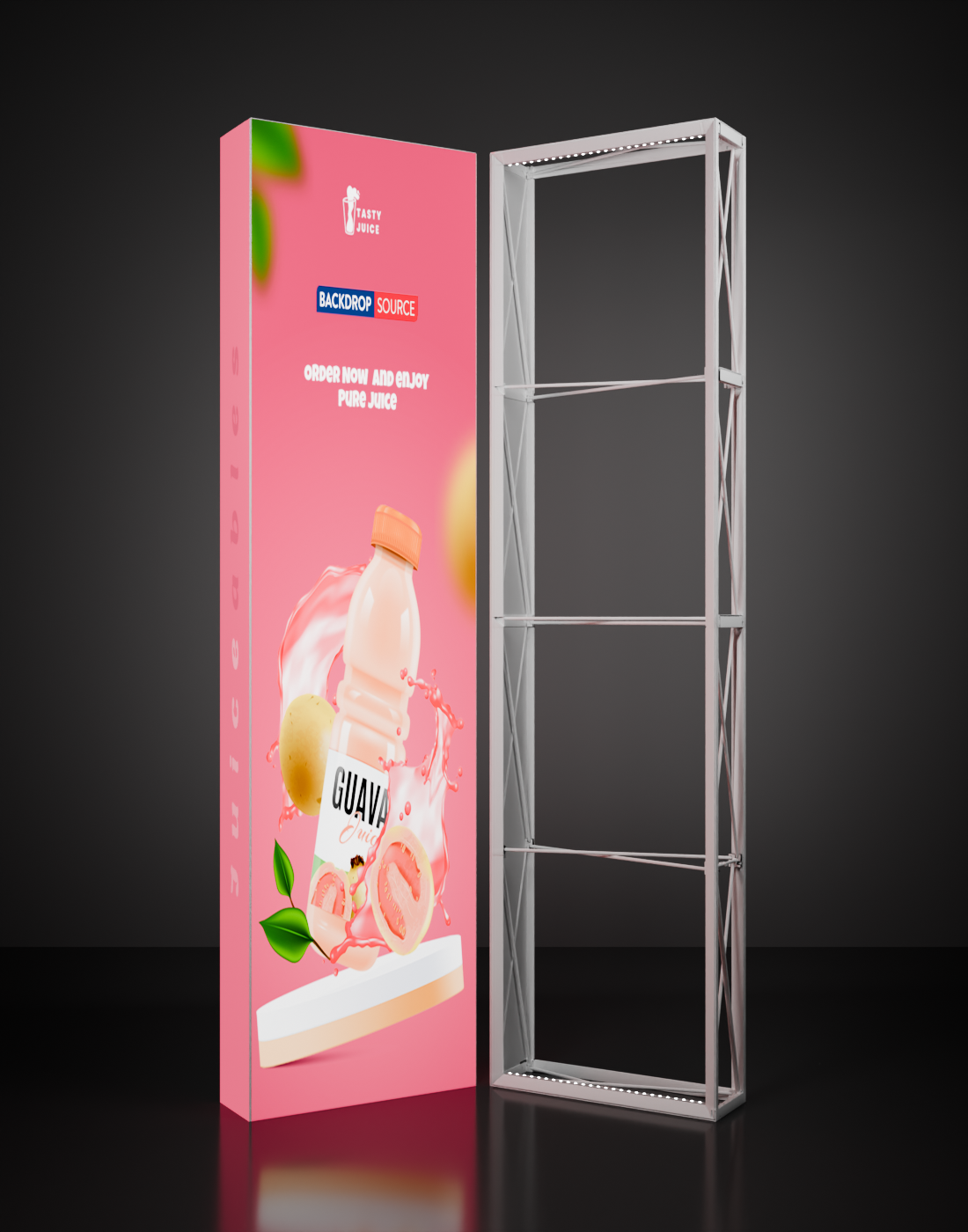 Backlit SEG Pop-Up Straight Display