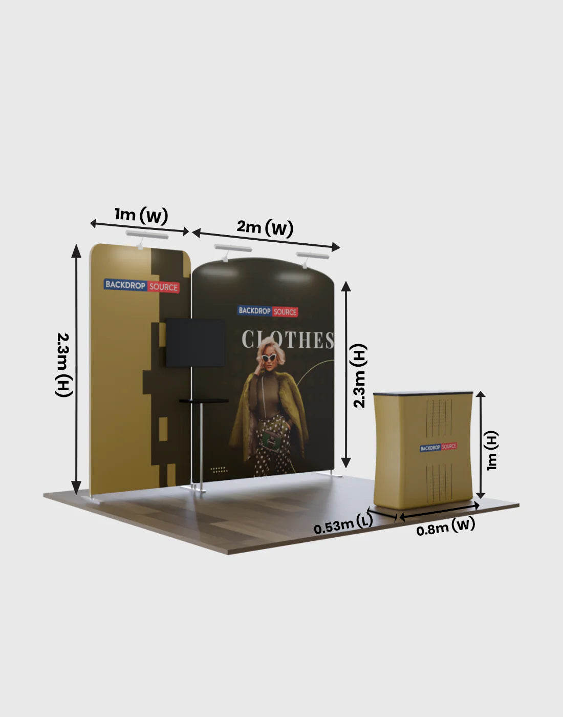 Modular Exhibition Kit for 3m Wide Booths