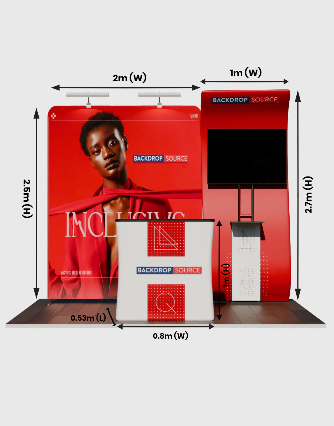 Portable Exhibit Display 3m- Model 10