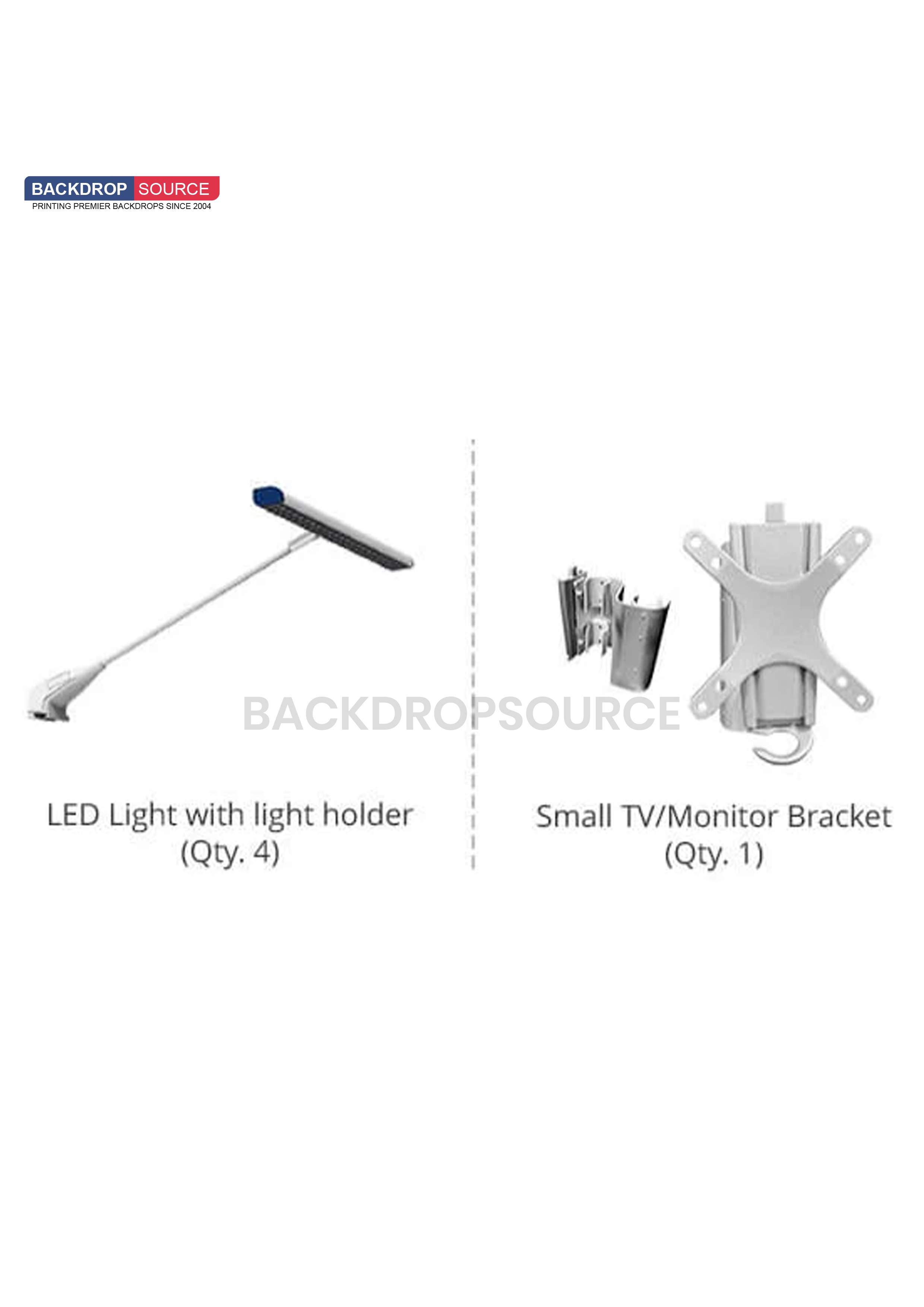 6m Straight Backdrop with Round Top Exhibition Kit