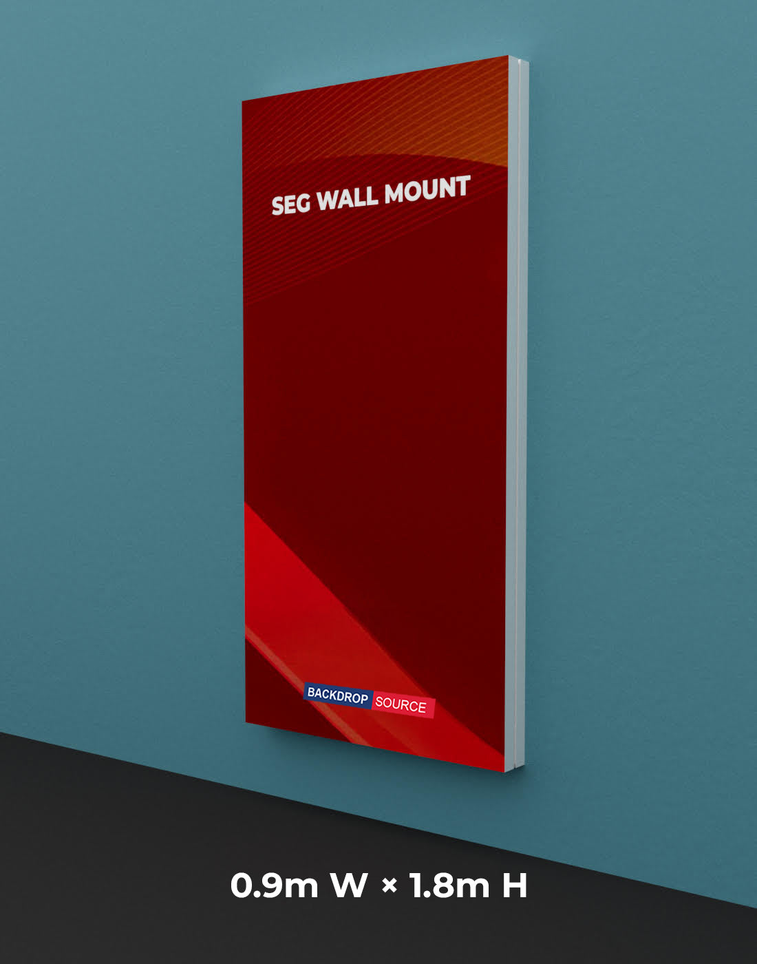 Wall-Mounted SEG Fabric display