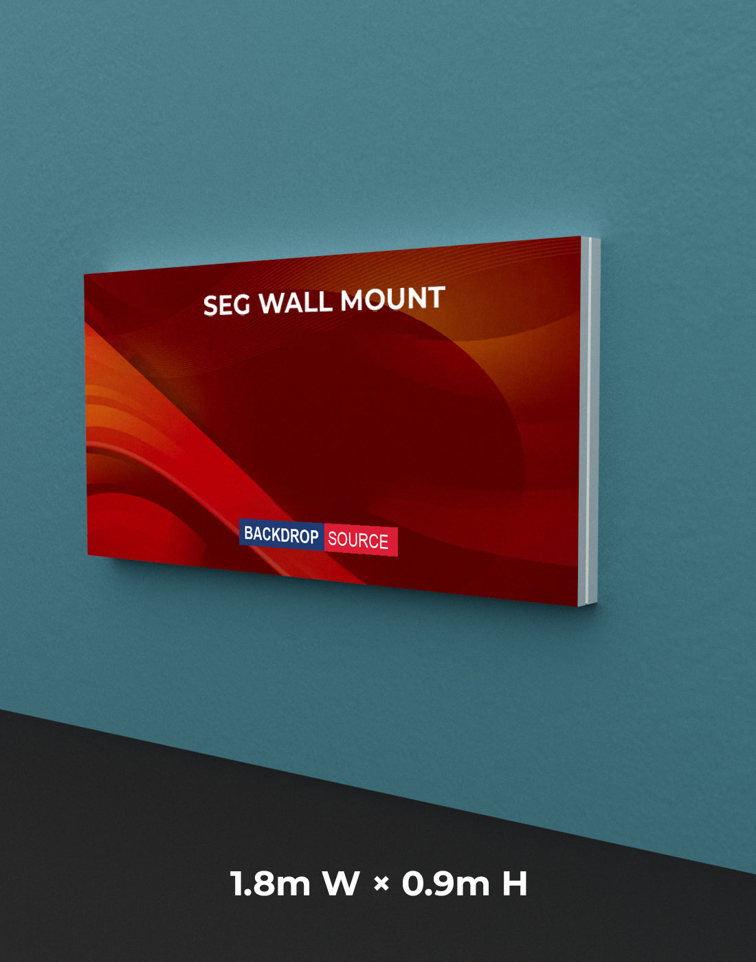 Wall-Mounted SEG Fabric display