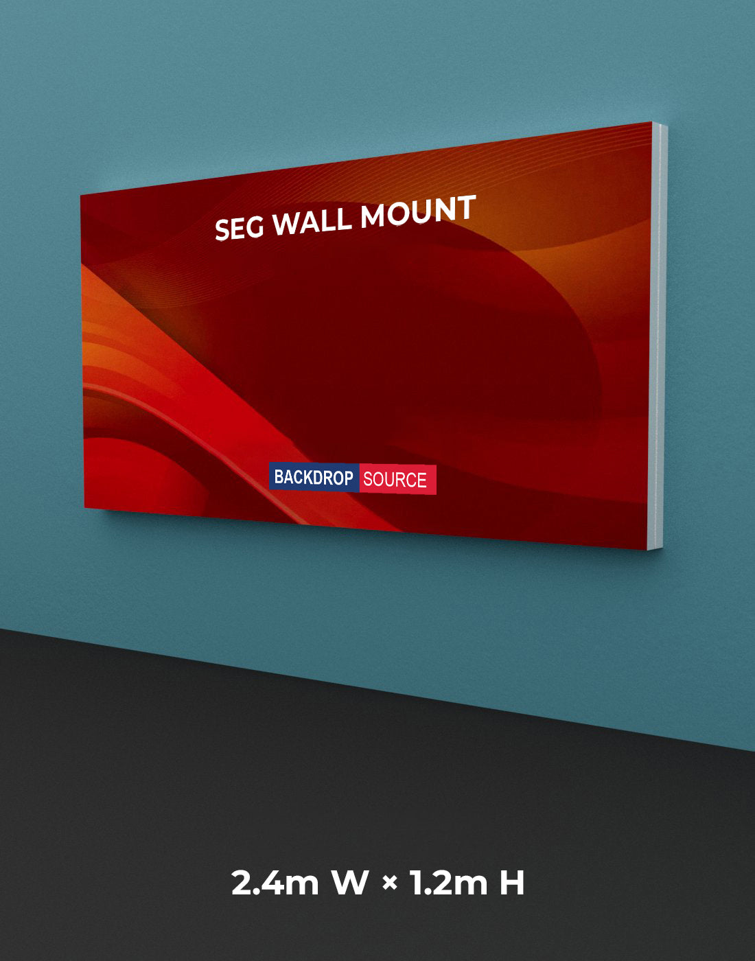 Wall-Mounted SEG Fabric display