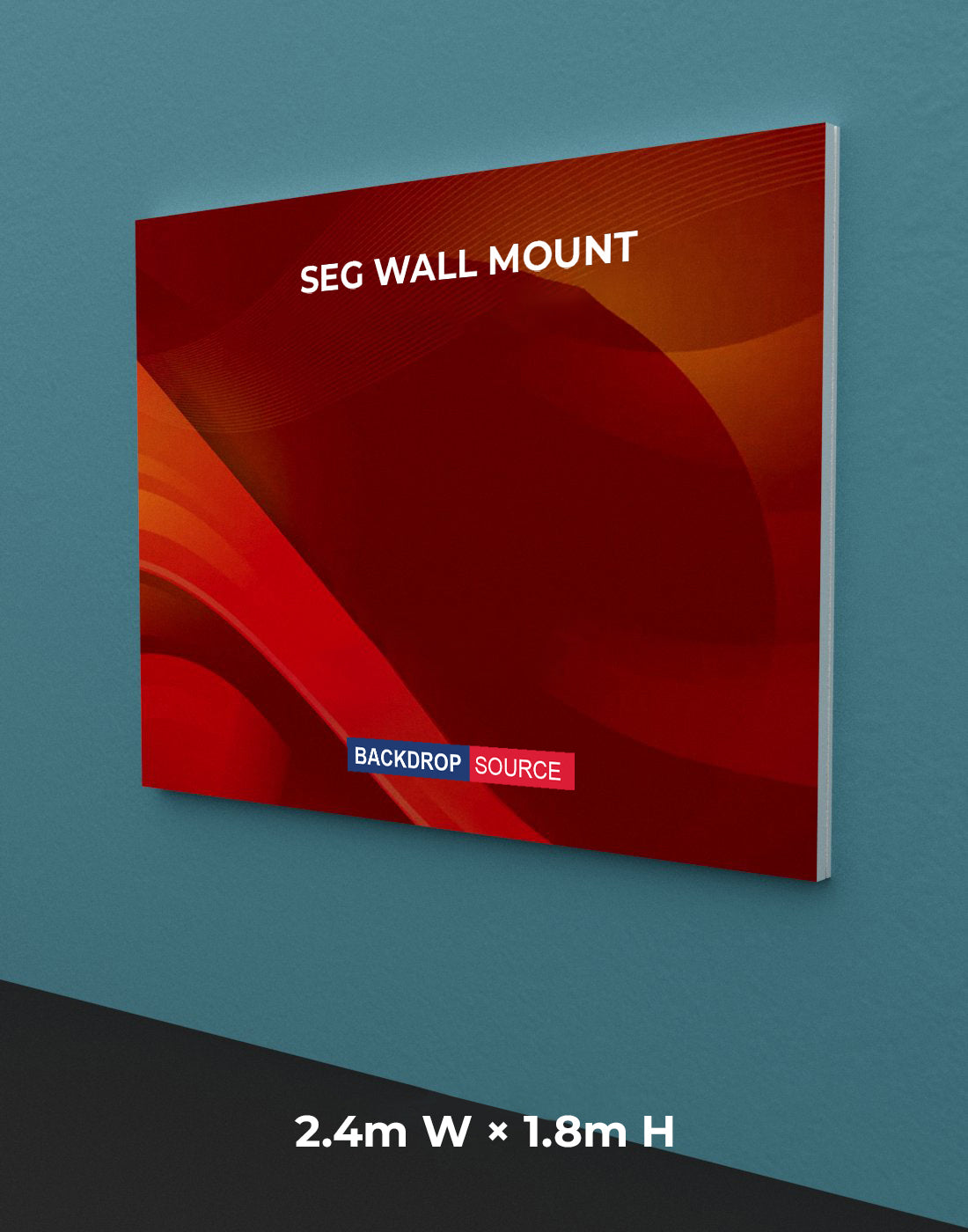 Wall-Mounted SEG Fabric display