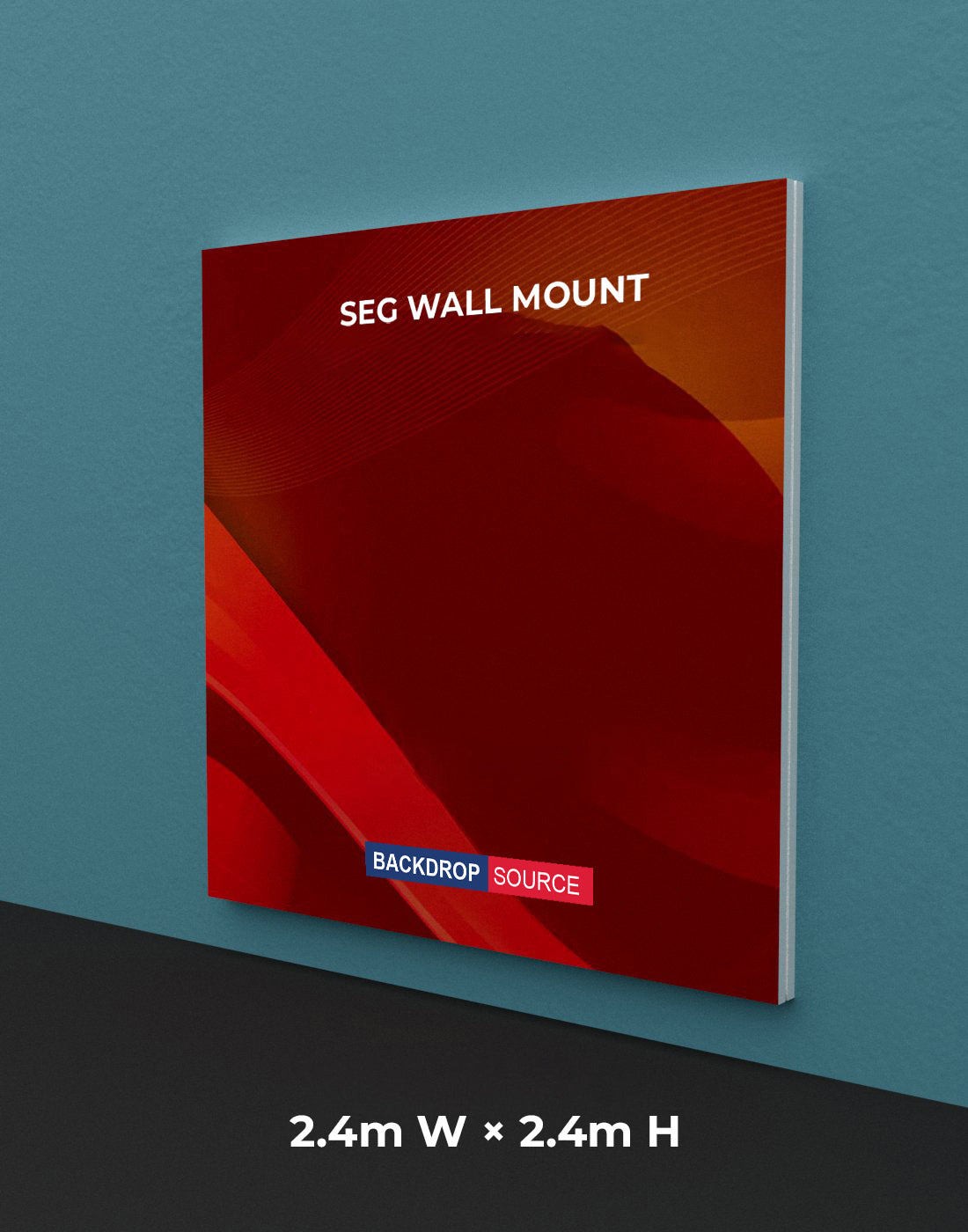 Wall-Mounted SEG Fabric display