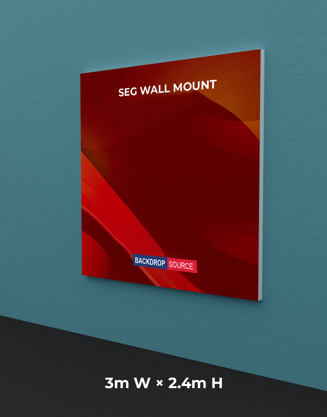 Wall-Mounted SEG Fabric display