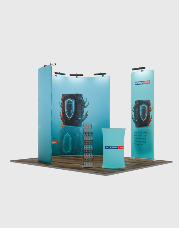 Modular U Shaped Exhibition Kit for 3m Wide Booths