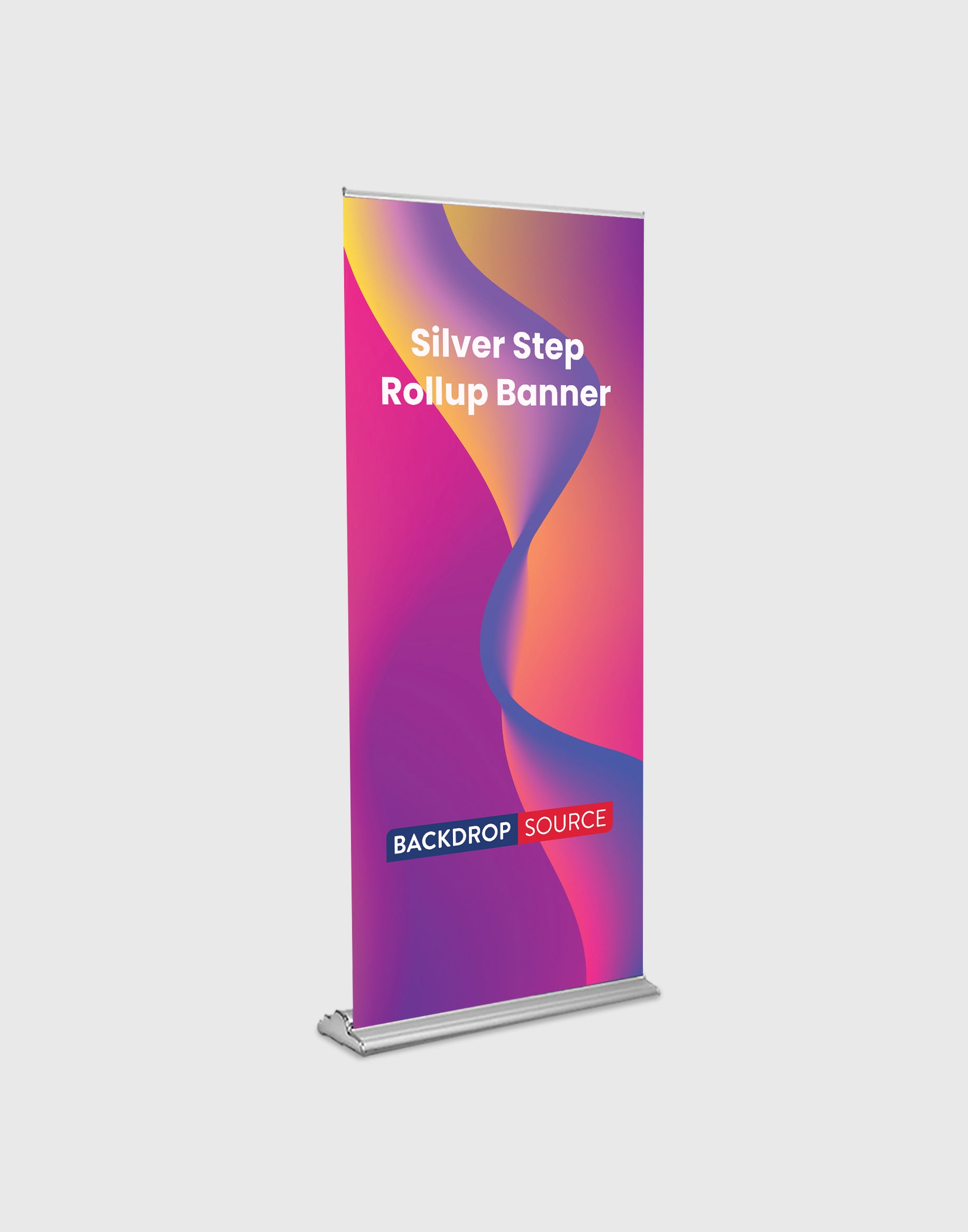 Silver Step Roll Up Banner