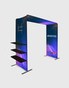 Square Arch Display with Shelf & TV Rack