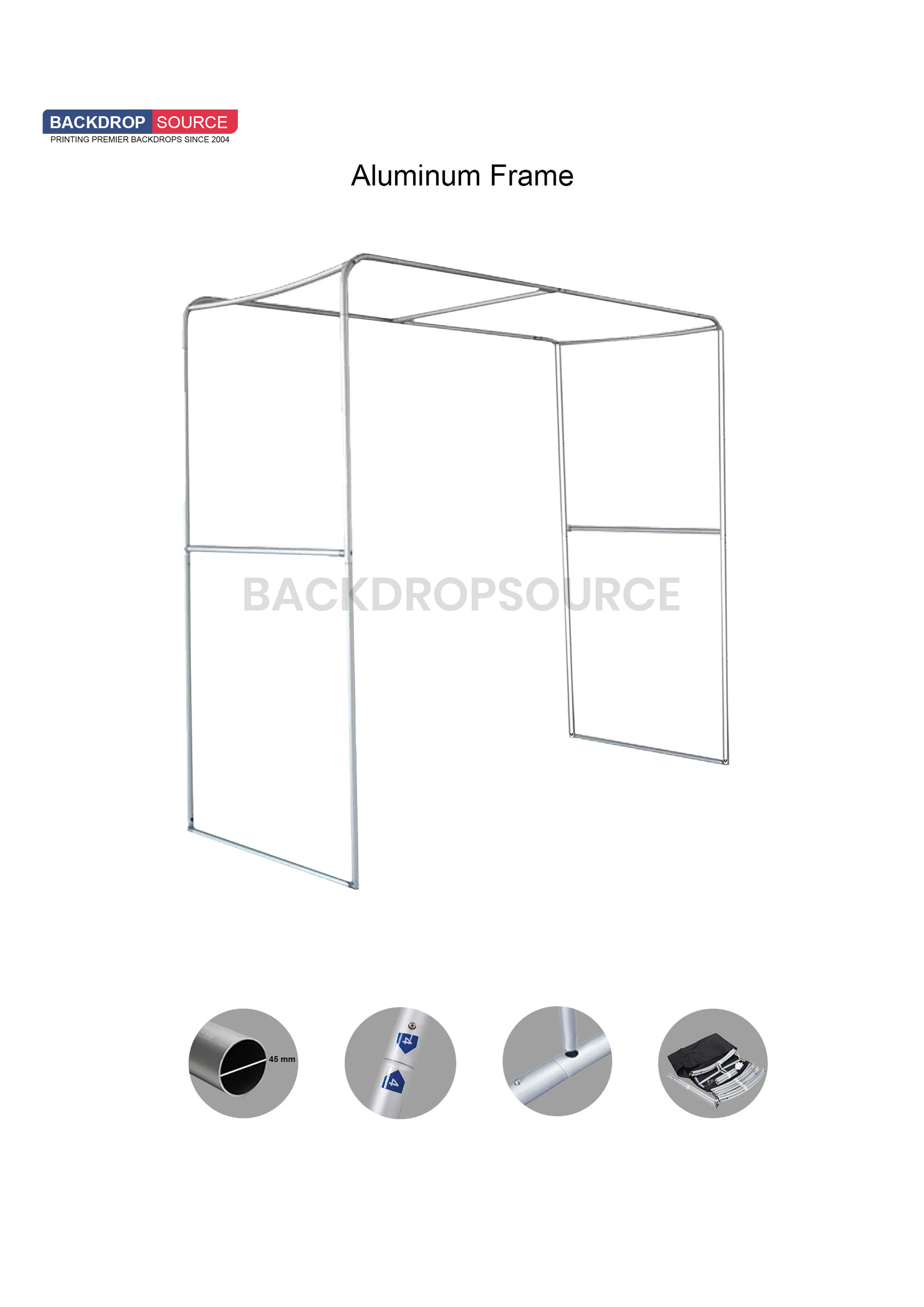 Square shape Tension Fabric Display Arch