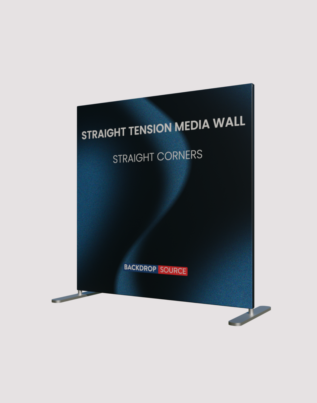 Straight Tension Media Wall - Straight Corners