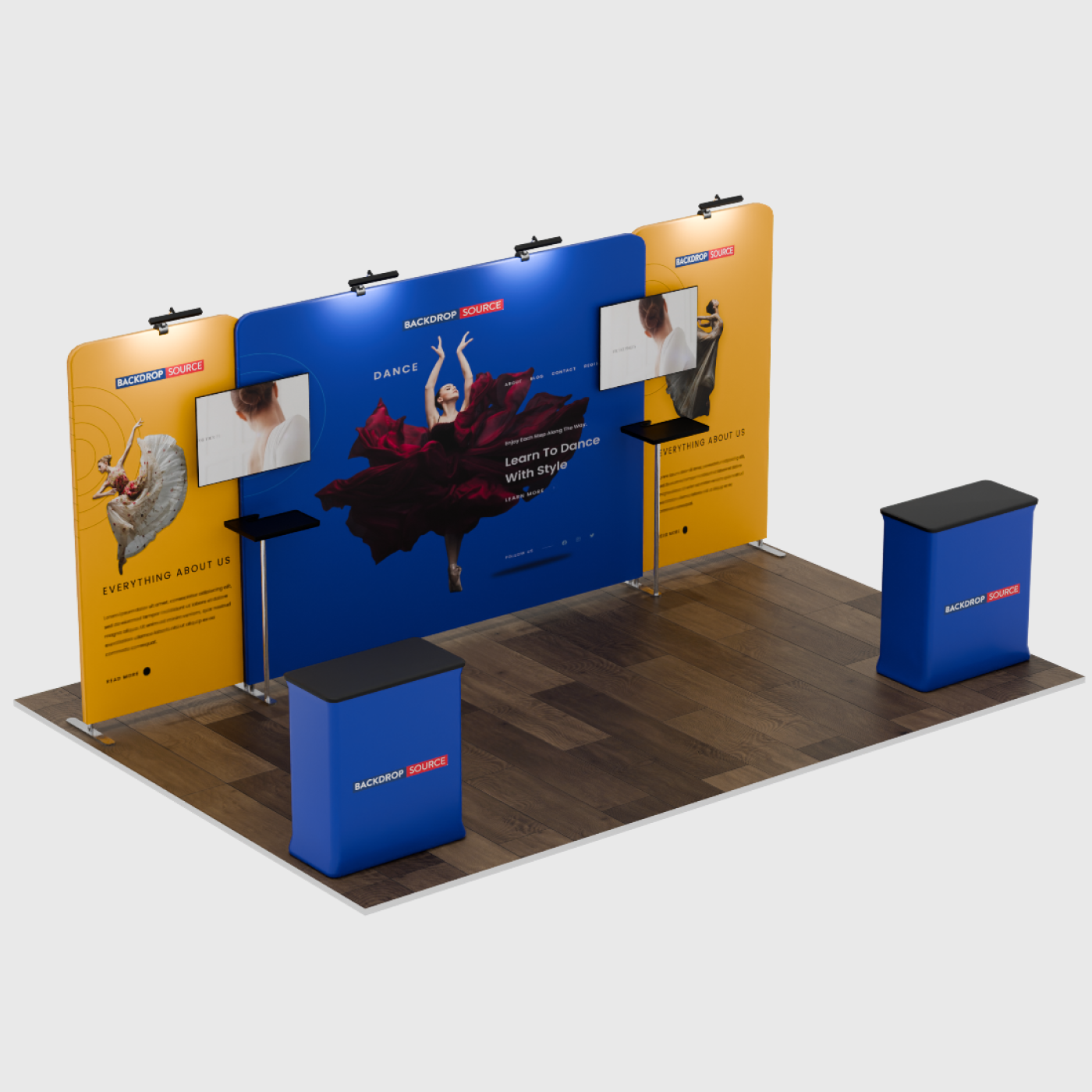 Portable Exhibit Display 6m - Model 4