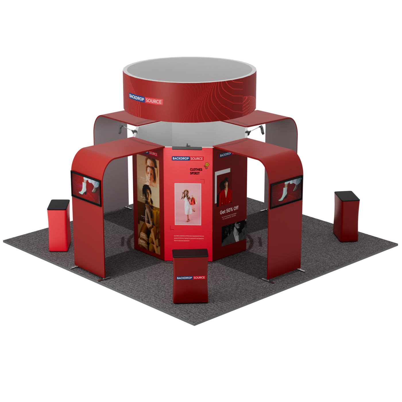 Modular Booth Kits 6m - Model  06