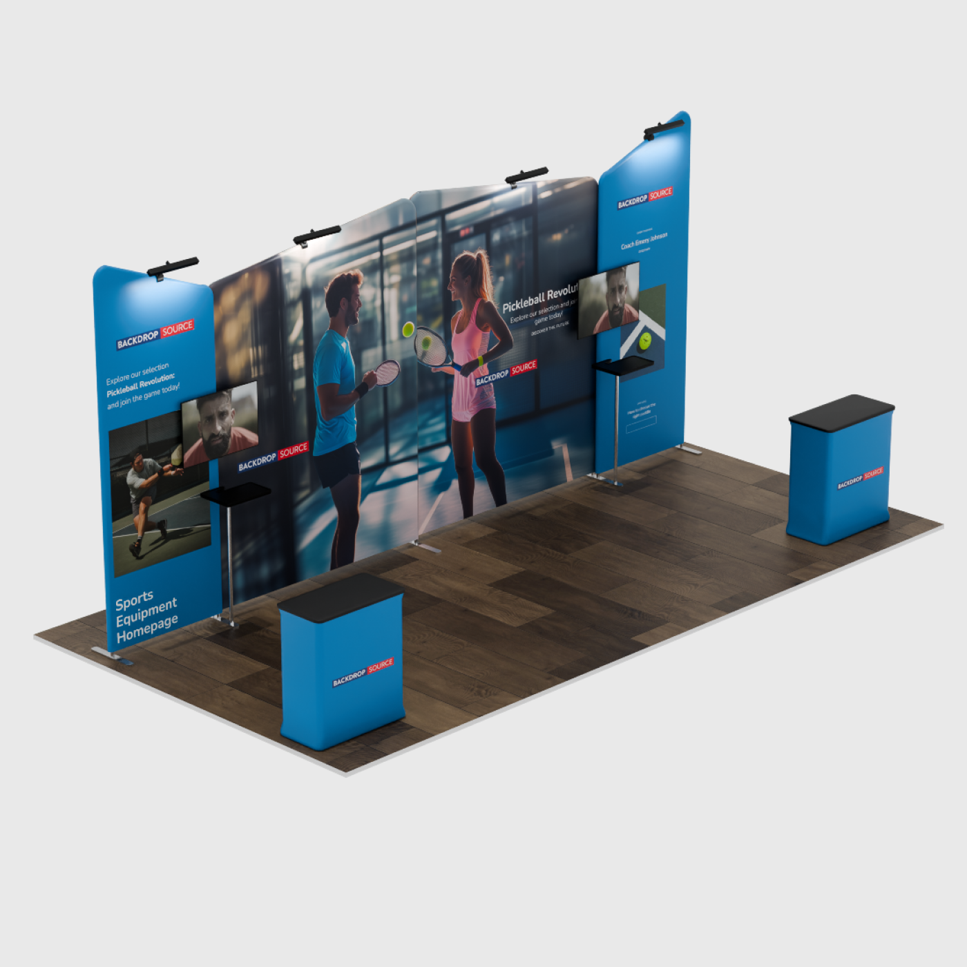 Portable Exhibit Display 6m - Model 2