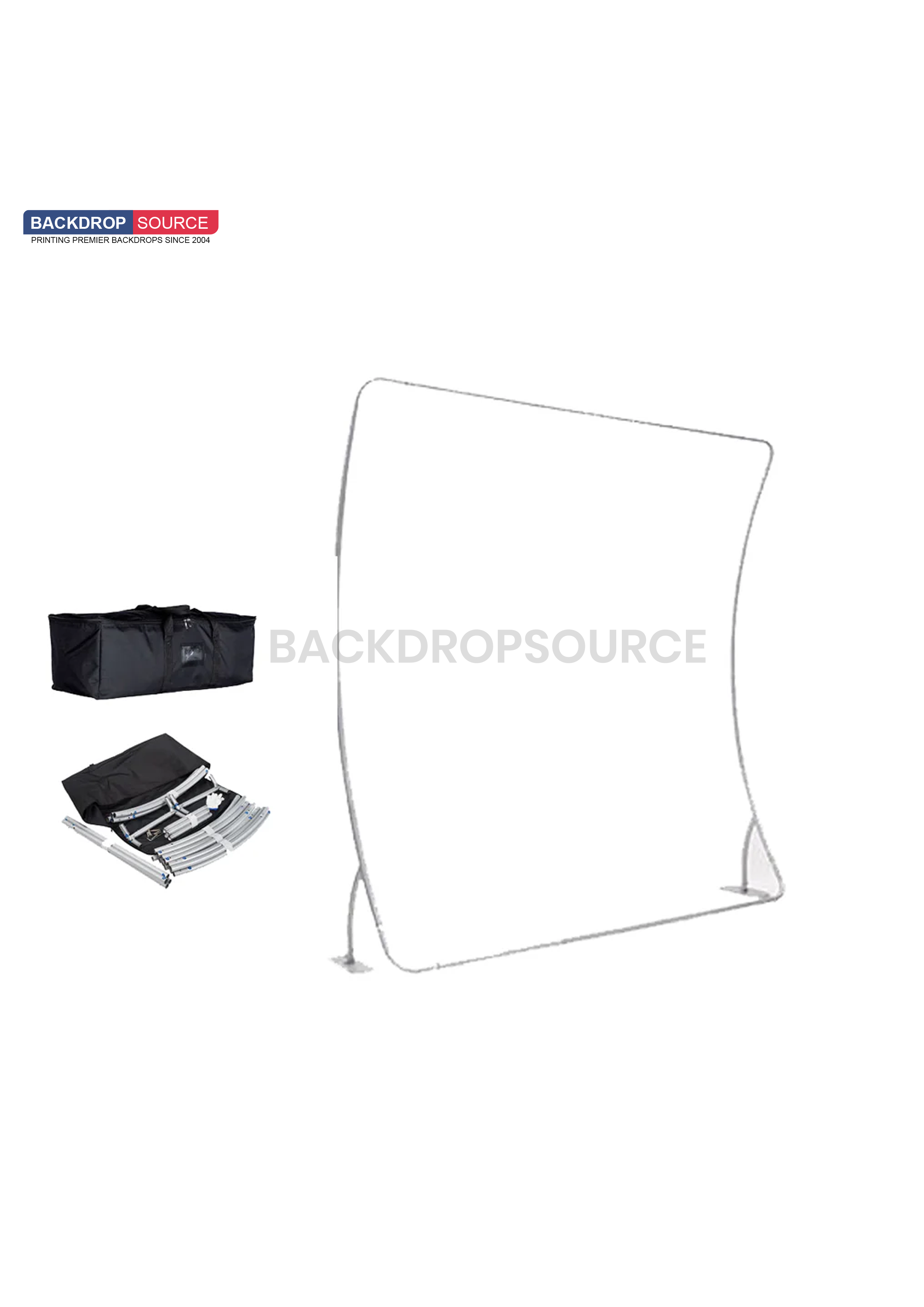 U Shaped TENSION FABRIC MEDIA WALL