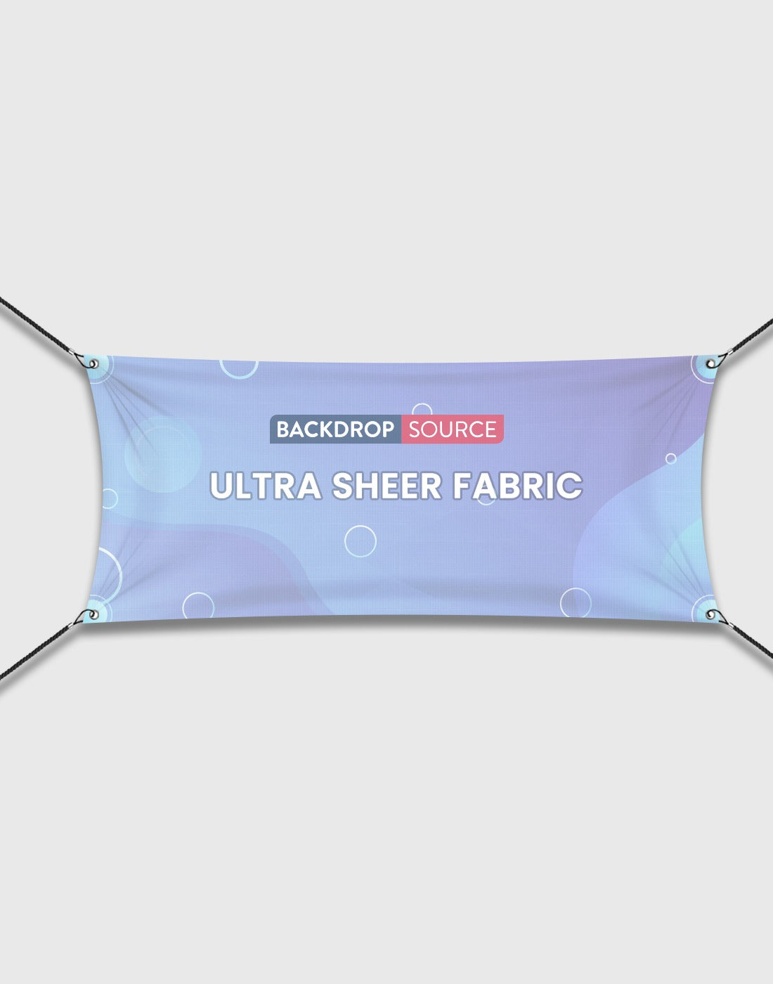 Ultra Sheer Fabric Backdrop Printing