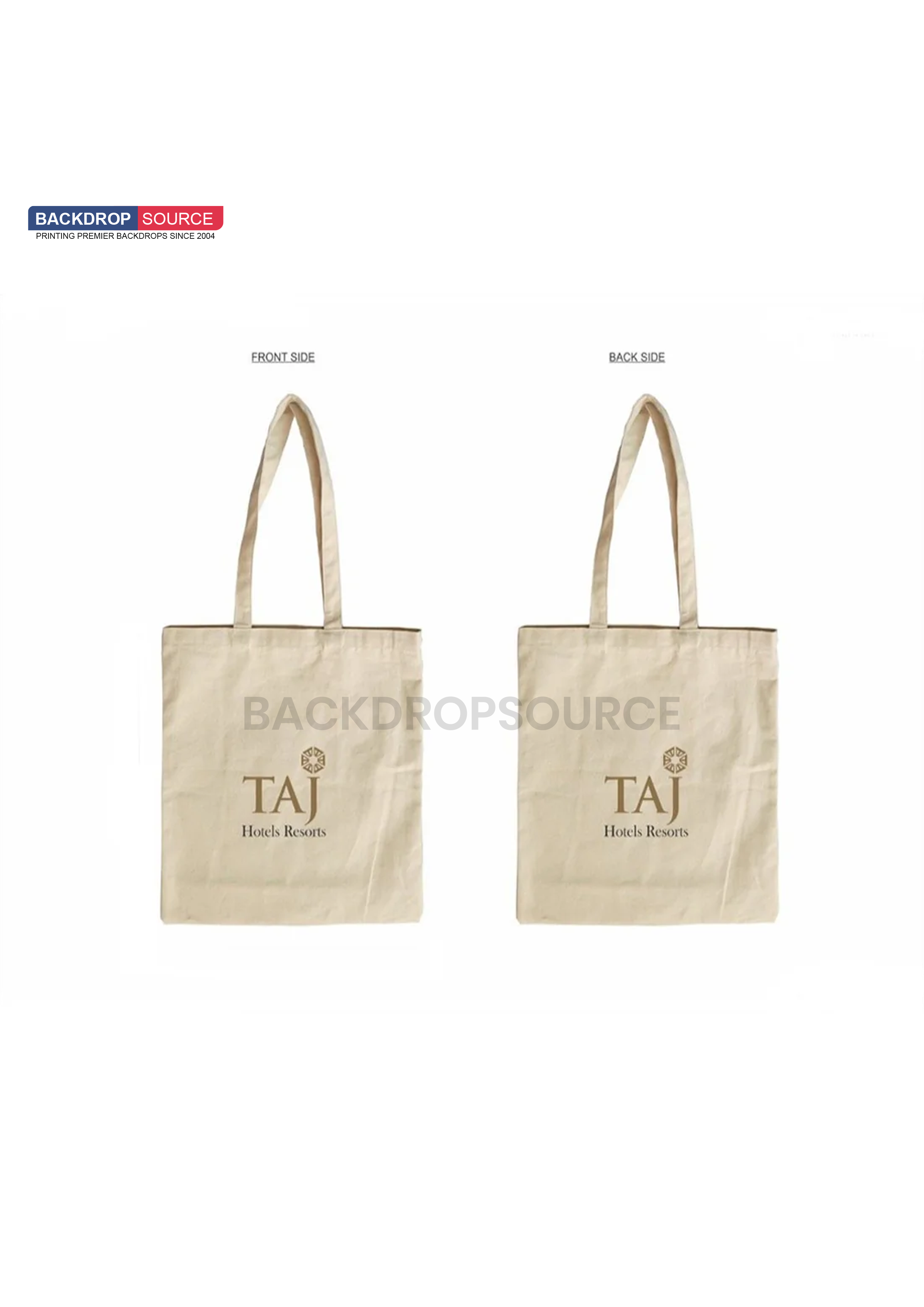 White Canvas Cotton Tote Bag