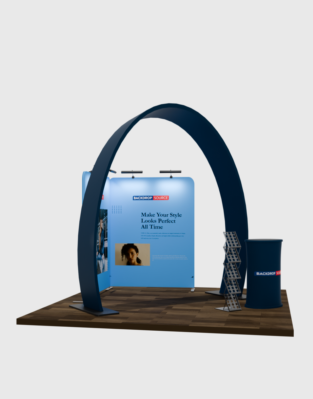 Modular Horseshoe Arch Exhibition Kit for 3m Wide Booths