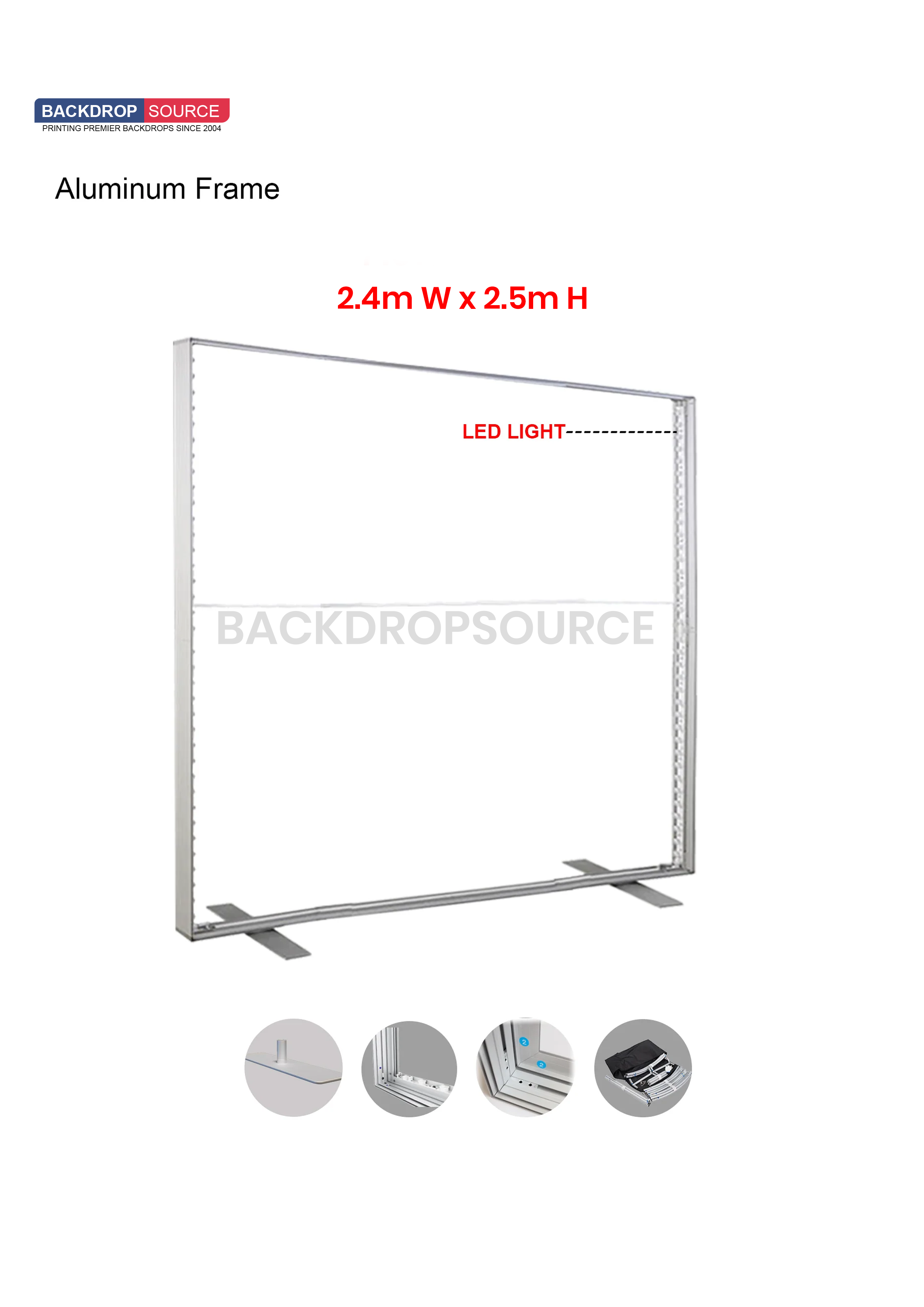 SEG Fabric LED Light Box - 3m W x 2.5m H