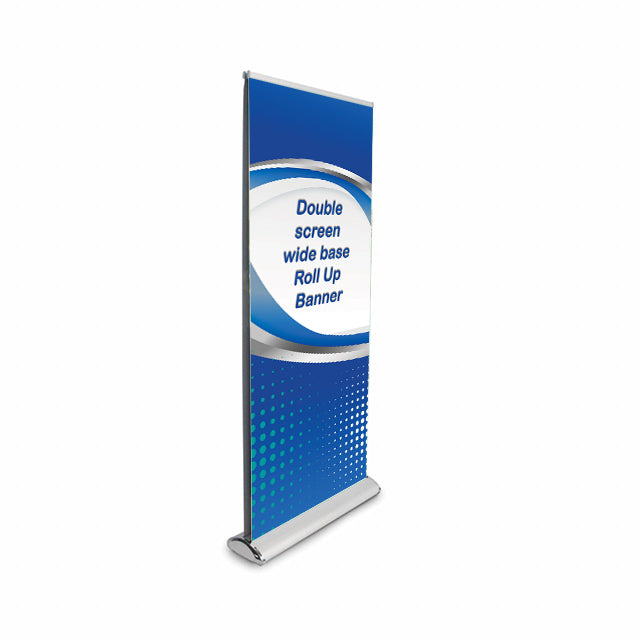 Double-Screen Wide Base Roll Up Banner | Backdropsource